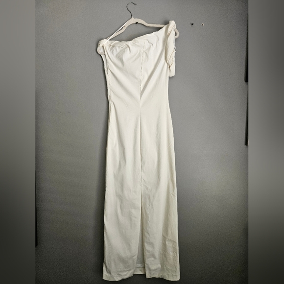 Zara One Shoulder White Dress - Picture 5 of 10